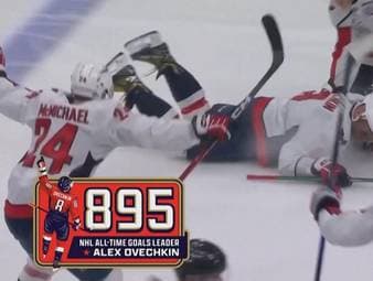 Es ist geschafft! Mit Treffer 895 ist Alex Ovechkin nun alleiniger Rekordtorschütze der NHL. Beim 1:4 gegen die Islanders überholt der 39-Jährige den großen Wayne Gretzky und schreibt Sportgeschichte.