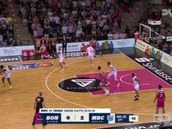 Die BBL-Highlights der Basketball-Partie Telekom Baskets Bonn - SYNTAINICS MBC im Video. 