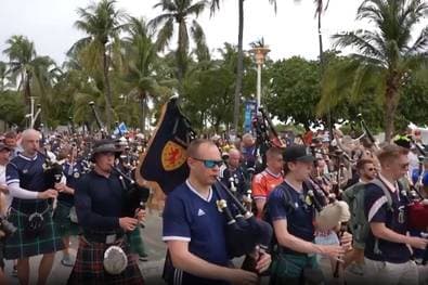 Schottlands Fans erobern Miami